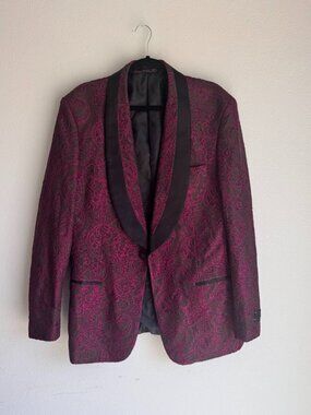 Statement Men’s Plum Sport Coat LJ-102 – Size 44L